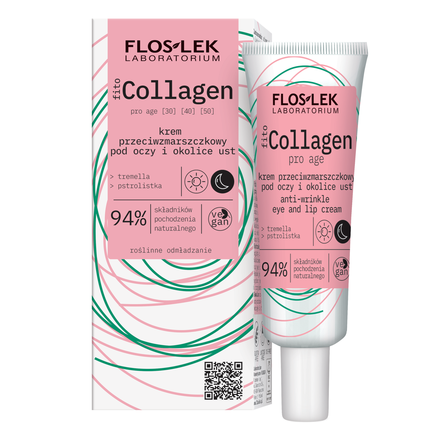 FLOSLEK -  Floslek fitoCOLLAGEN pro age Krem przeciwzmarszczkowy pod oczy i okolice ust 